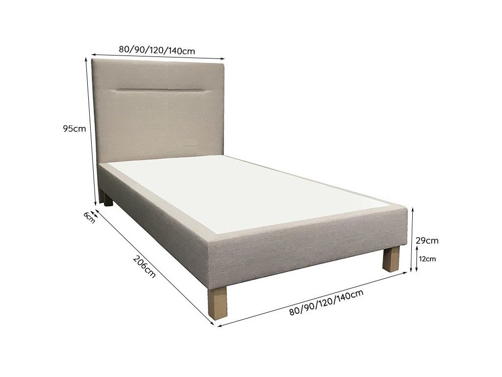 Łóżko Hotelowe z wezgłowiem Typ 2 - dodatkowe zdjęcie produktu, szczegóły