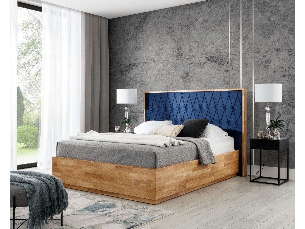 Łóżko Honey 4 Dąb - widok perspektywiczny