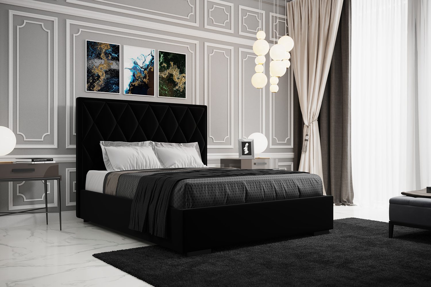 Lozko Karo - Dwupozycyjny Pojemnik