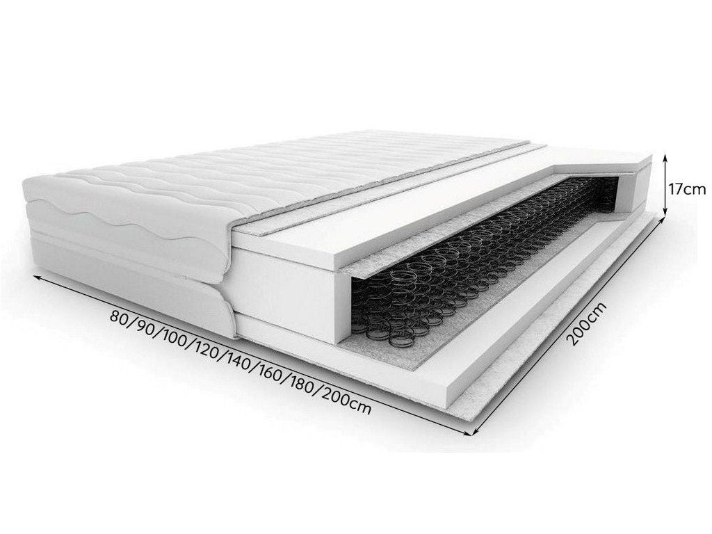 Materac Mono bonelowy - widok perspektywiczny