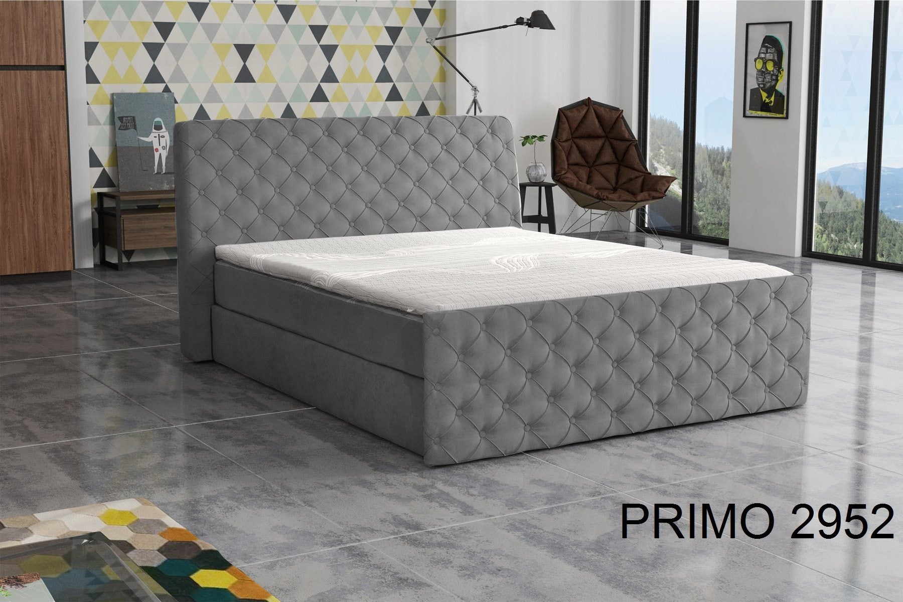 Łóżko Dorian - widok perspektywiczny