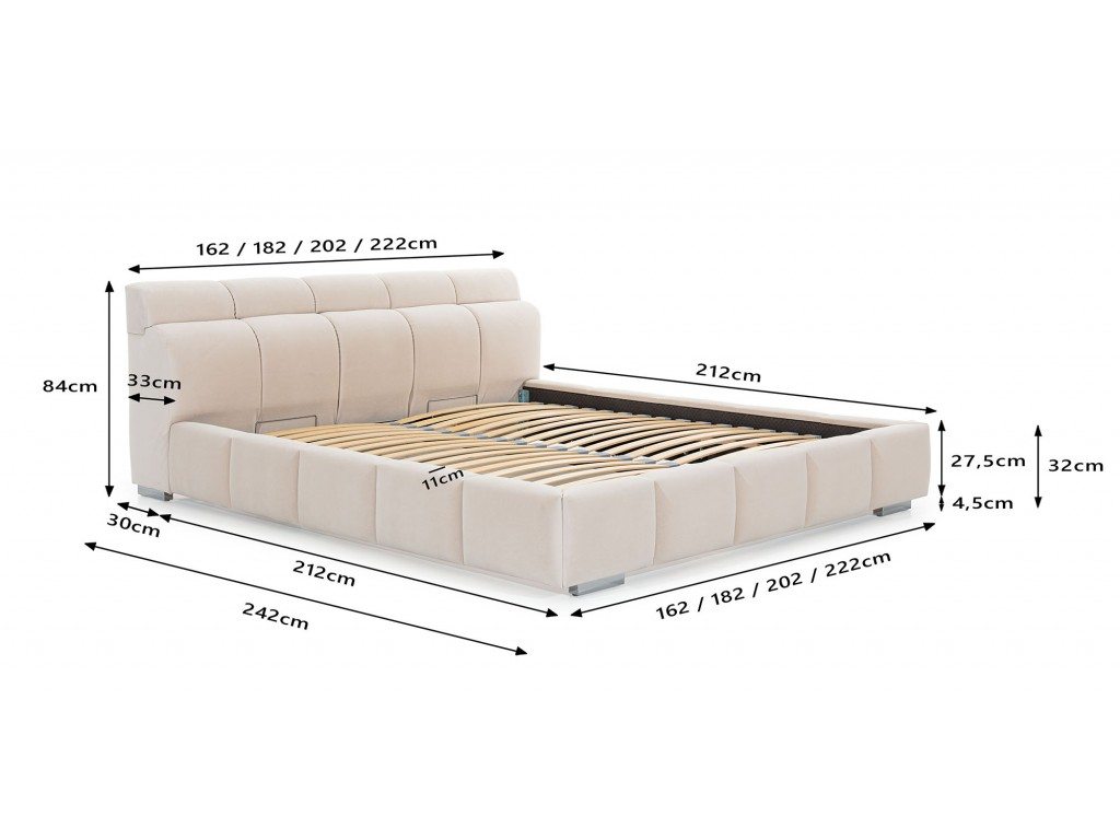 Łóżko Georgia - dodatkowe zdjęcie produktu, szczegóły