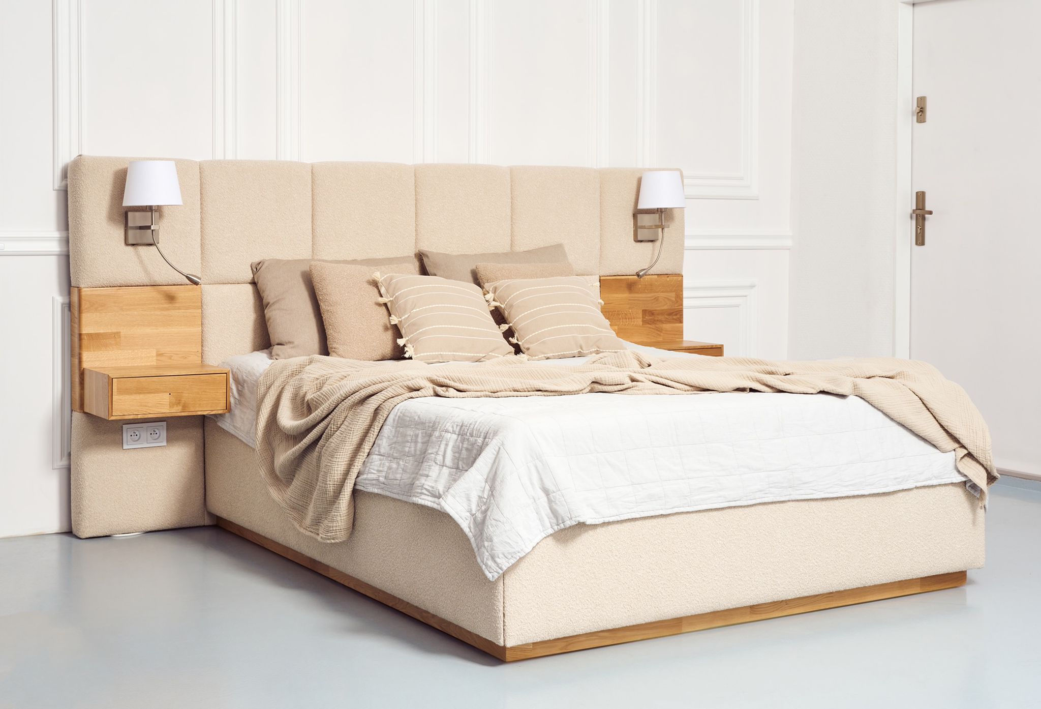 Łóżko Dakota z półkami - widok główny produktu