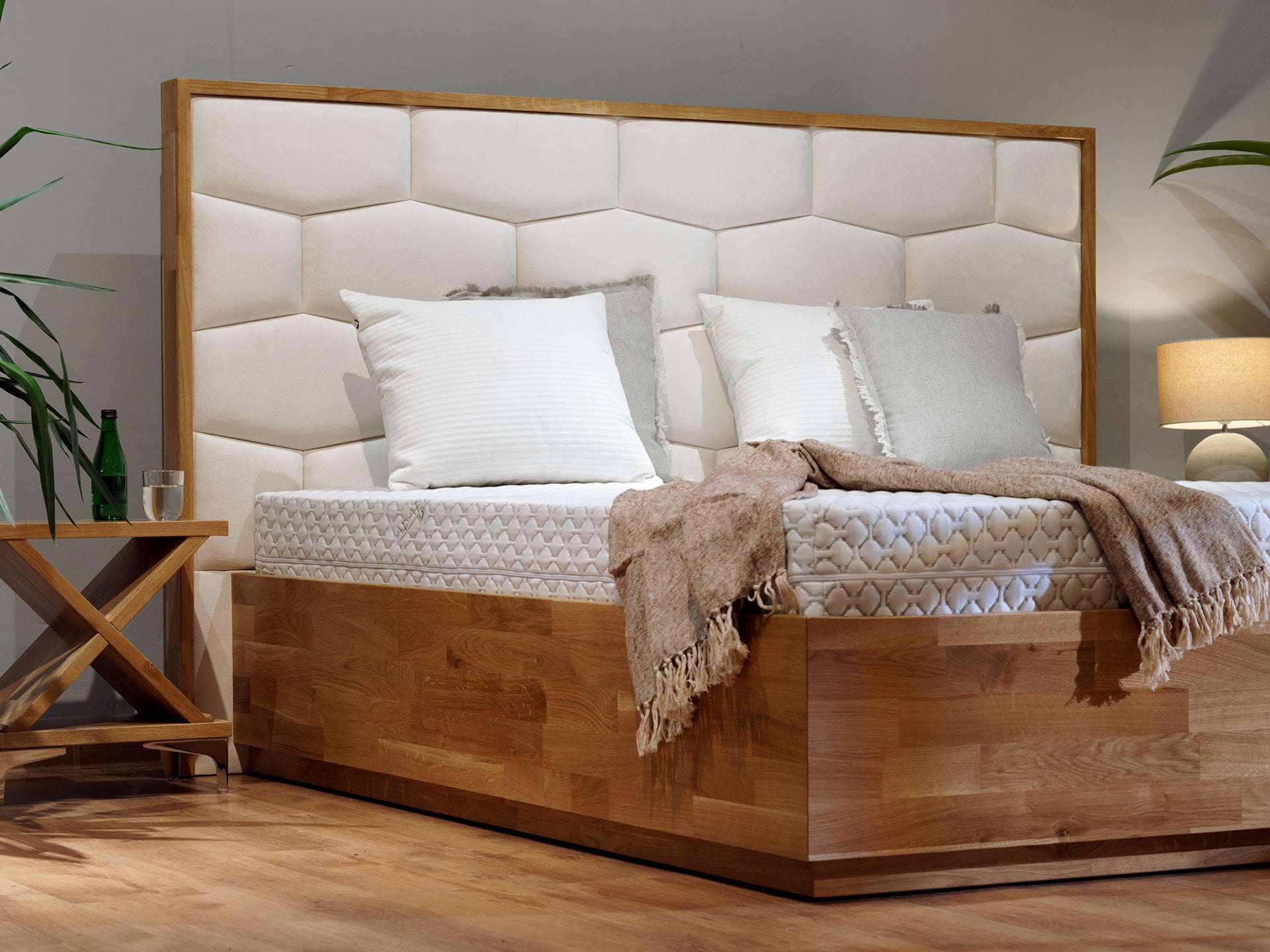 Łóżko Honey 2 Dąb - widok perspektywiczny