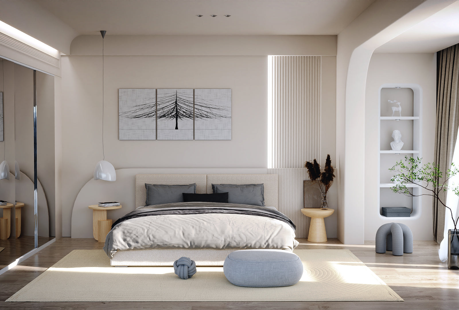 Łóżko Ben - widok perspektywiczny